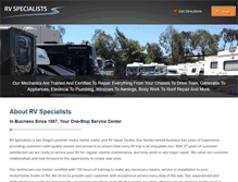 Tablet Screenshot of myrvspecialists.com